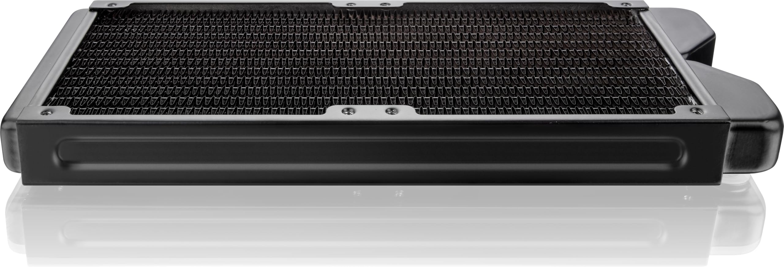 RAIJINTEK Calore Elite Slim Kupfer-Radiator - Schwarz Custom Wasserkühlung, Kupfer Radiator, 27 Millimeters Tiefe (240 mm)