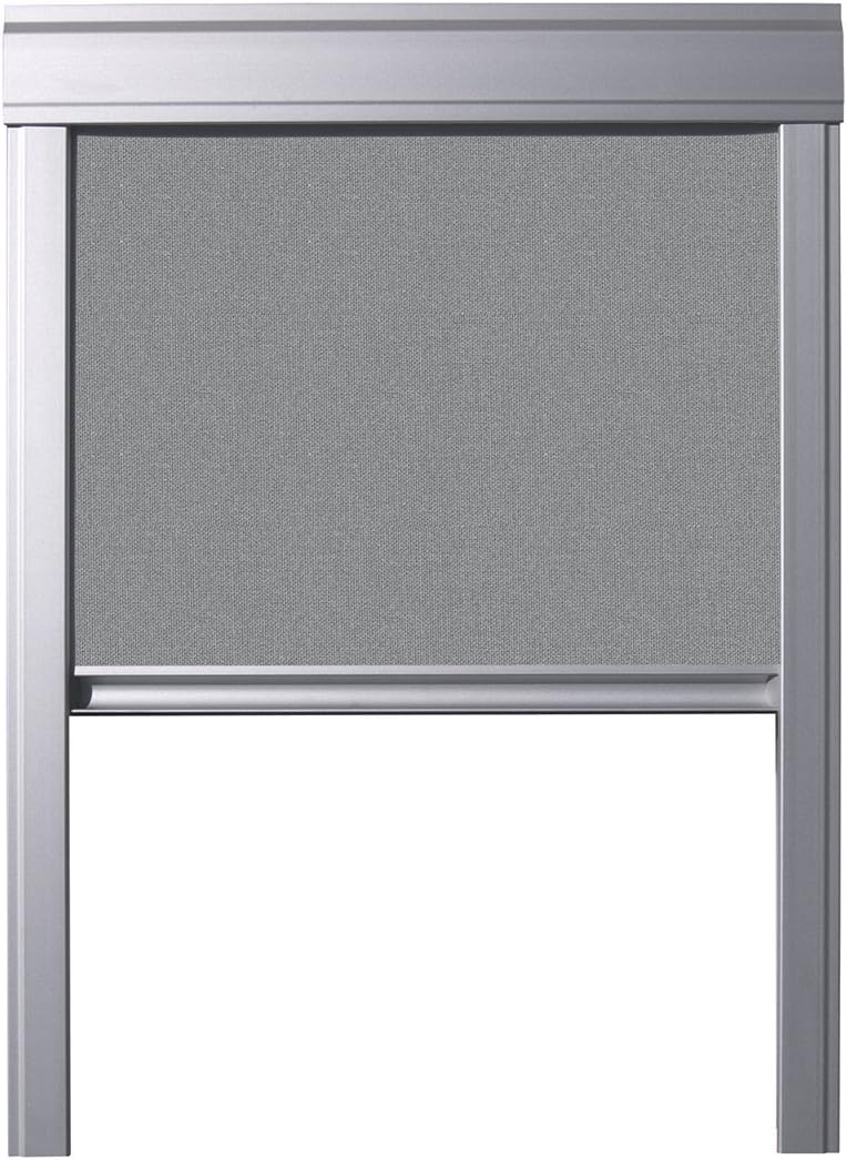 VELUX Plissee Für Dachfenster S08 - Weiß Mit Grauer Führungsschiene