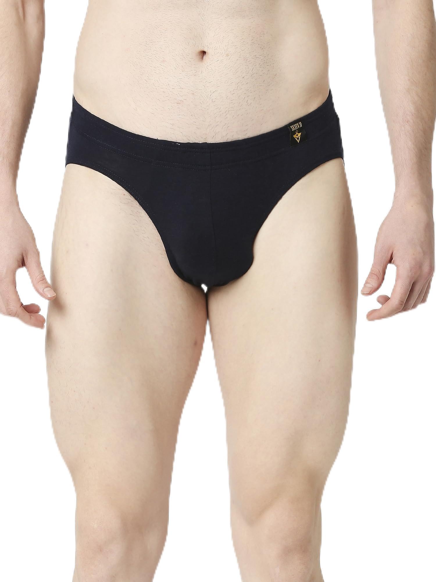 SKIIEN II Cotton Modal Elastane Briefs with Ultrasoft Waistband for Men - Comes in Assorted Colour-image-2