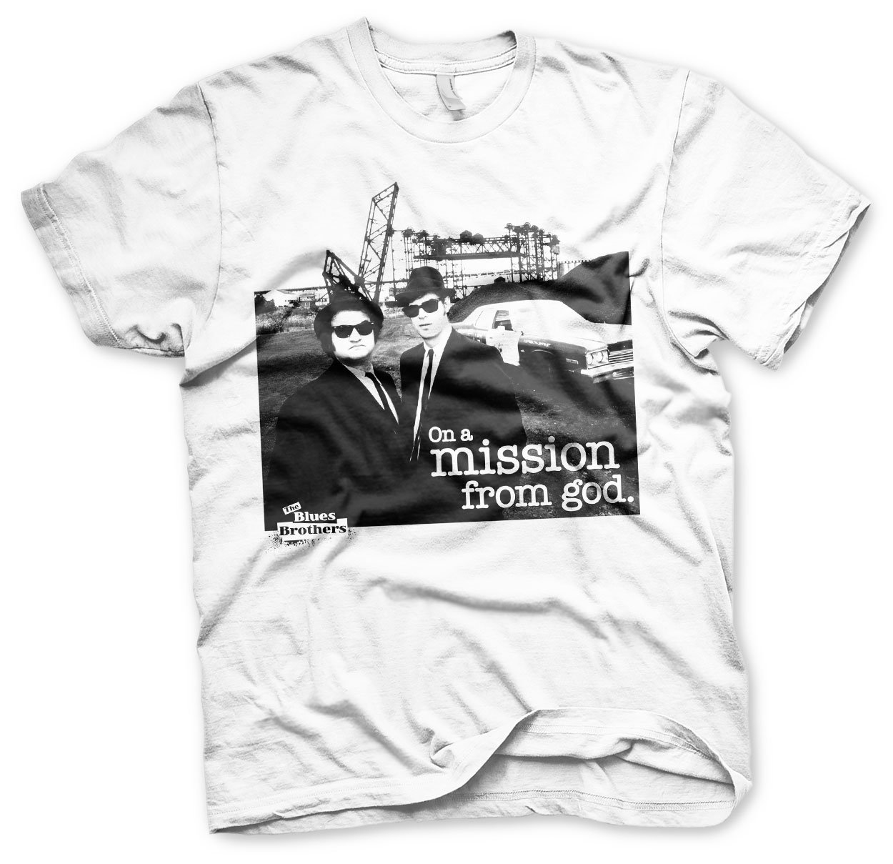 Blues Brothers Officially Licensed Photo Big & Tall T-Shirt (White), 4X-Large