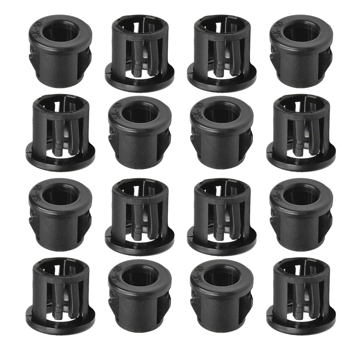 200Pcs Cable Snap Bushing Grommets 10mm/0.39 Mounted Dia