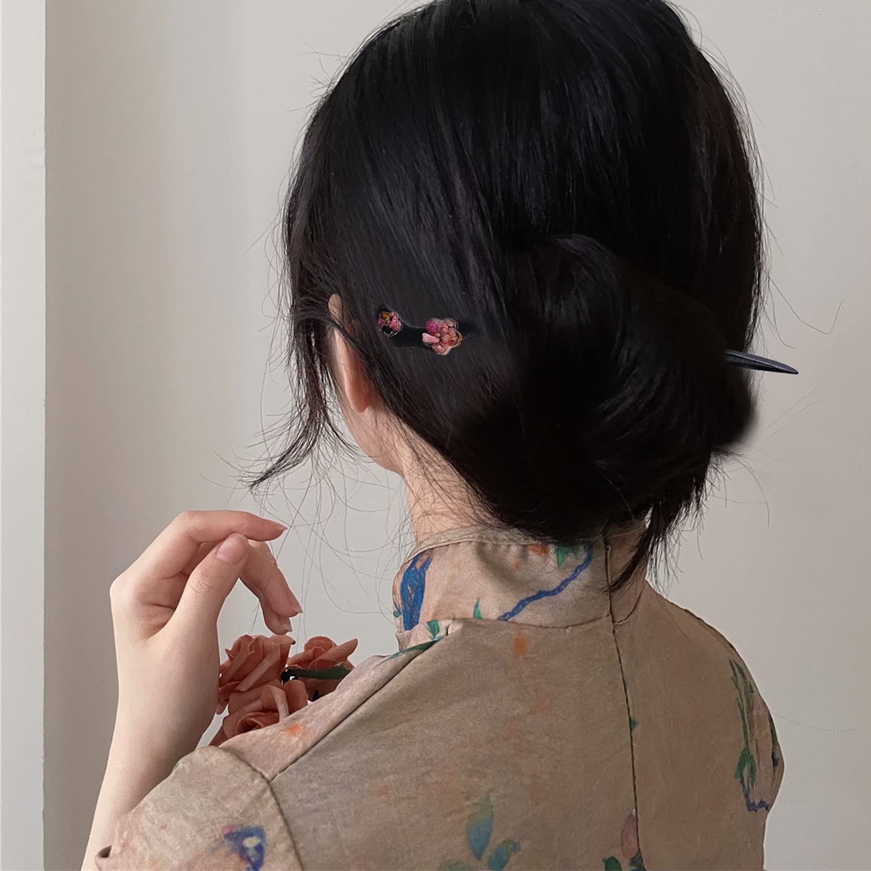 bacchette per capelli, Bacchette for capelli semplici in lega for forcina in metallo for chignon Bastoncini for capelli stile antico for acconciature da donna e ragazza(Style1)