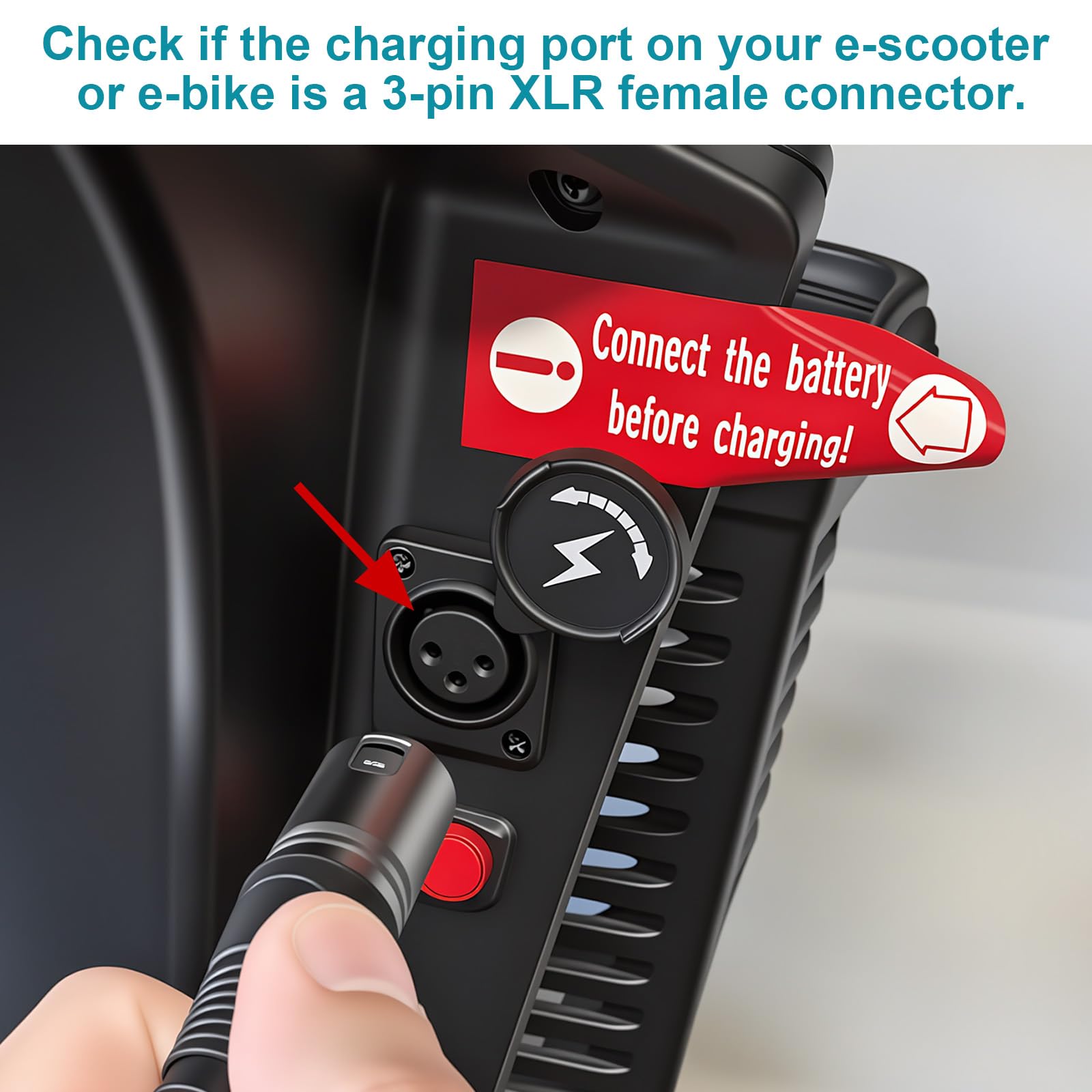 Chargeur LabTEC 42V 2A Pour Batterie 36V Li-ion – 4 Connecteurs (Xiaomi M365, Hoverboard, Vélo électrique, Trottinette)