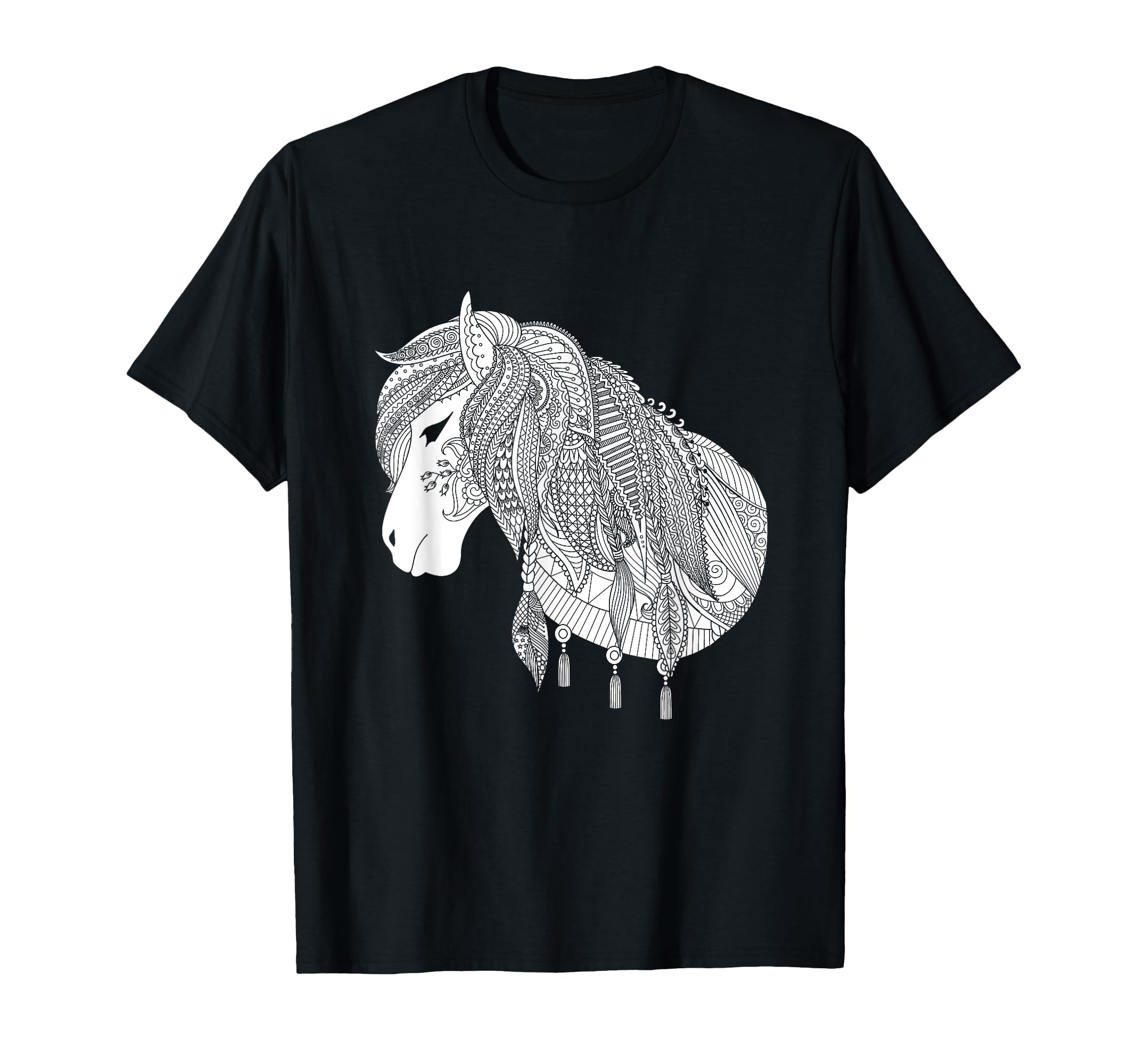 Horse Coloring & Painting Children's Gift Riding T-Shirt