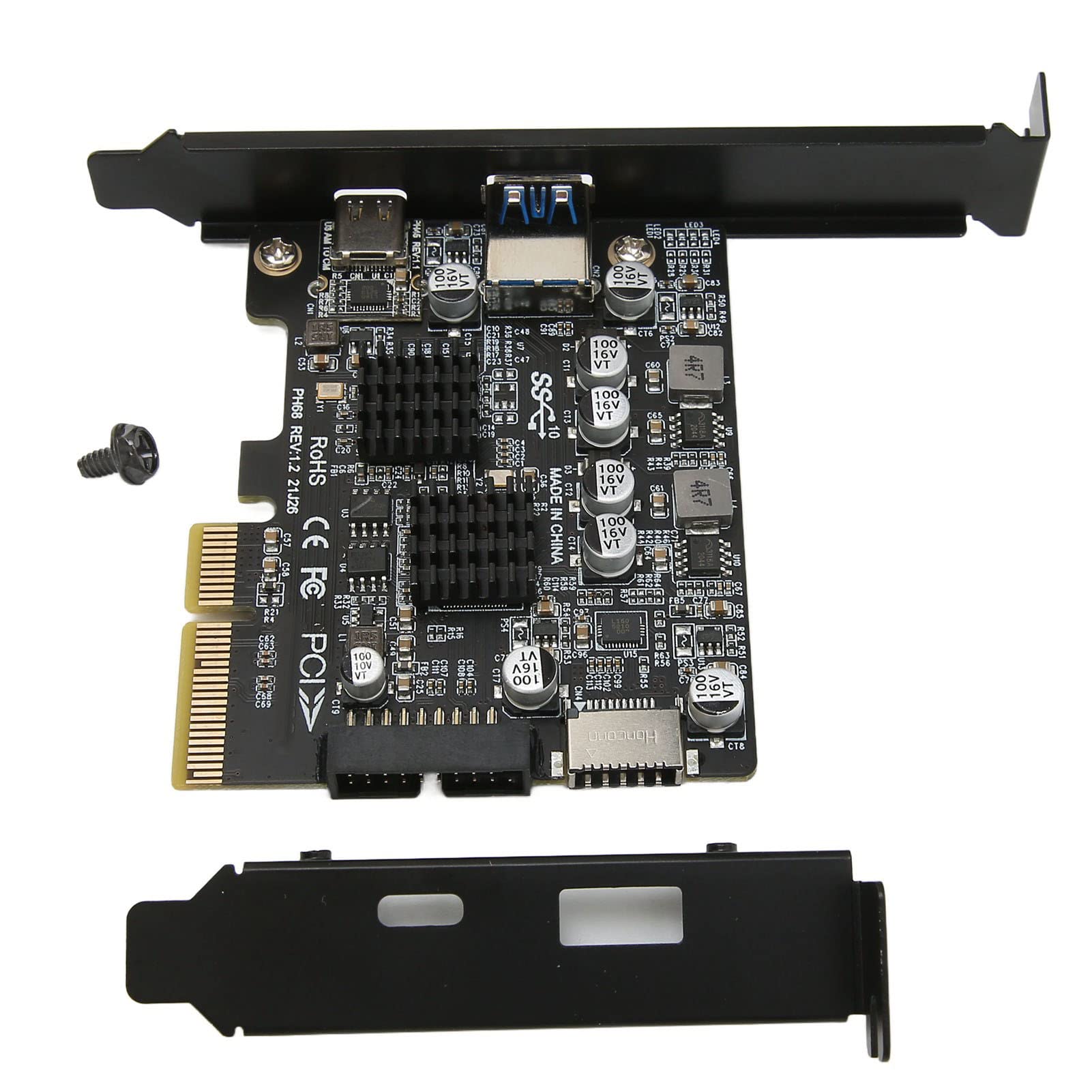 Karta PCIE z 10G Portami USB 3.2, Wysokiej Szybkości, do zastosowań