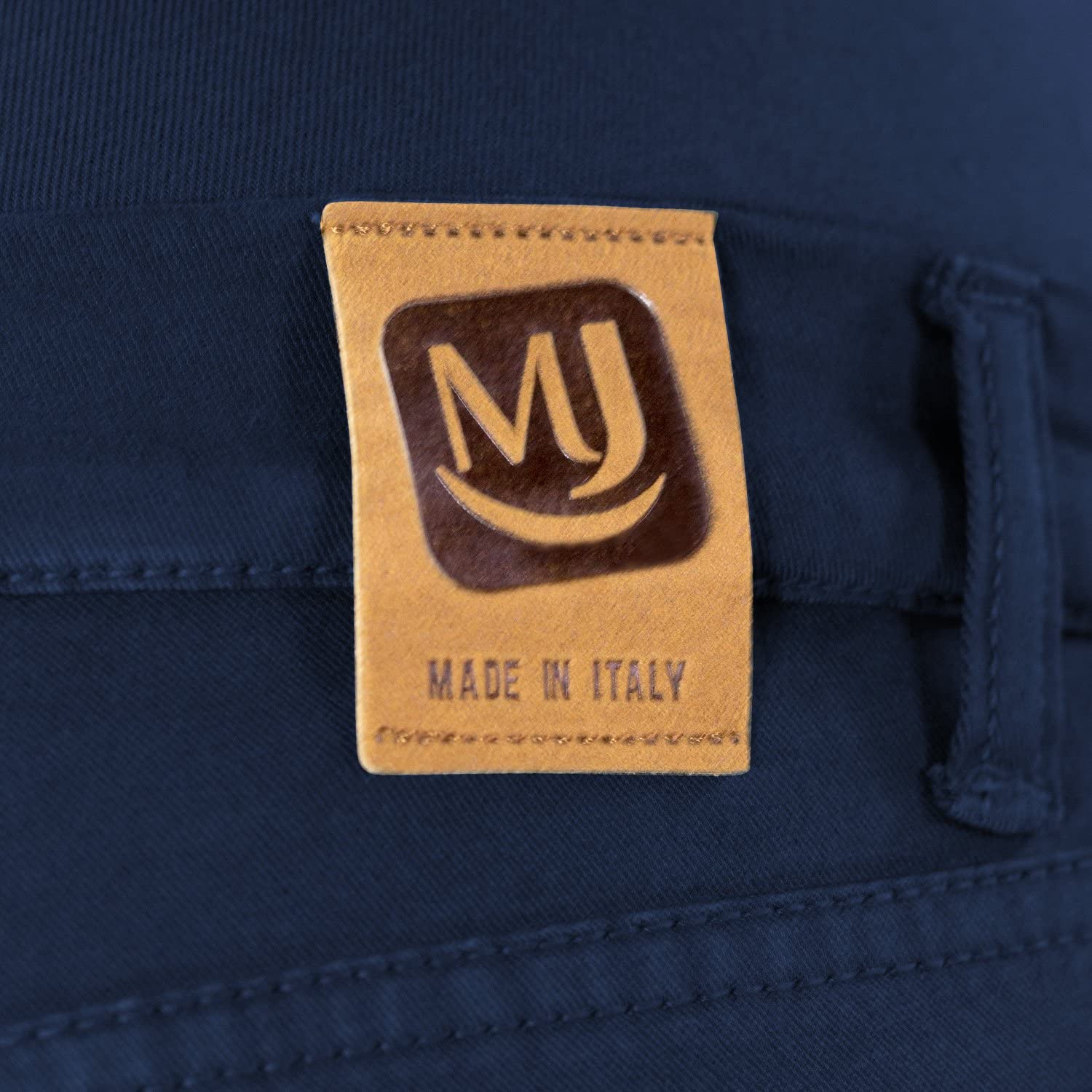 MAMAJEANS Venezia - Pantalon de Grossesse Skinny en Coton Coloré, Super élastique et Très Confortable avec Bande en Jersey, Vêtement Technique pour la Grossesse - Made in Italy (40 - M, Bleu Nuit)