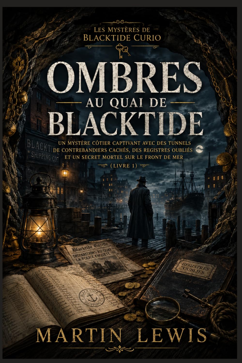 Ombres au quai de Blacktide: Un mystère côtier captivant avec des tunnels de contrebandiers cachés, des registres oubliés et un secret mortel sur le ... (Livre 1) (Les mystères de Blacktide Curio)