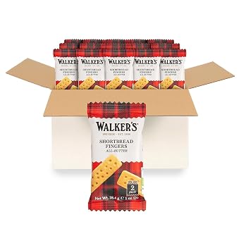 Walkers Shortbread Fingers, Pure Butter Shortbread Cookies, 1 Oz Snack Packs Pack of 150