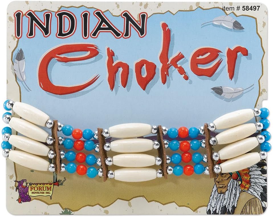 Rubies Deluxe Indian Choker - Pack of 1, Multicolor Costume Accessory, Perfect for Themed Parties, Cosplay & More Halloween