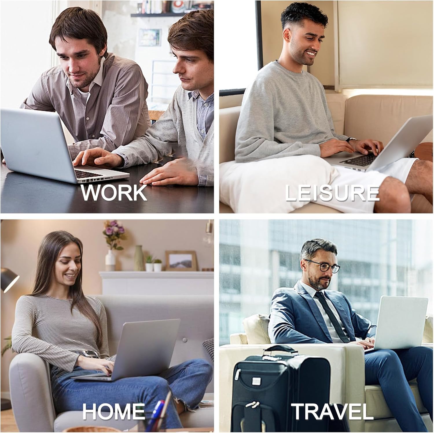 Cargador universal USB-C de 65 W y 45 W compatible con Lenovo/Hp/Dell/Acer/Asus/Samsung, compatible con cable de alimentación Hp Chromebook X360/Spectre X360 tipo C