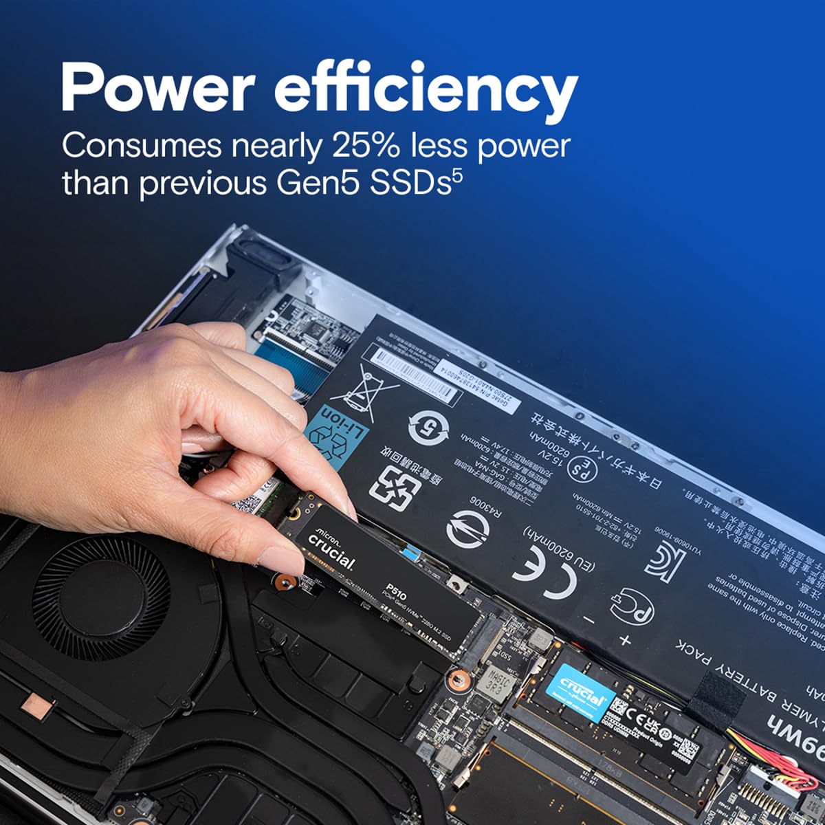Crucial® P510 2TB PCIe Gen5 NVMe™ 2280 M.2 SSD : Amazon.in: Fashion