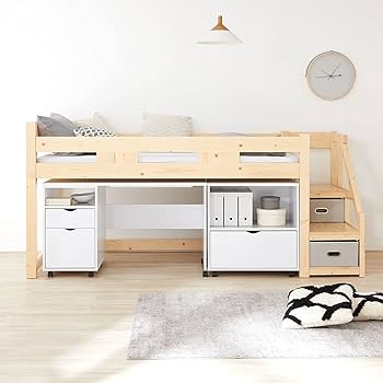 LOWYA ロフトベッド シングル ！引き取り限定です！ LOWYA ロウヤ ロフトベッド シングル 宮城 引き取り限定