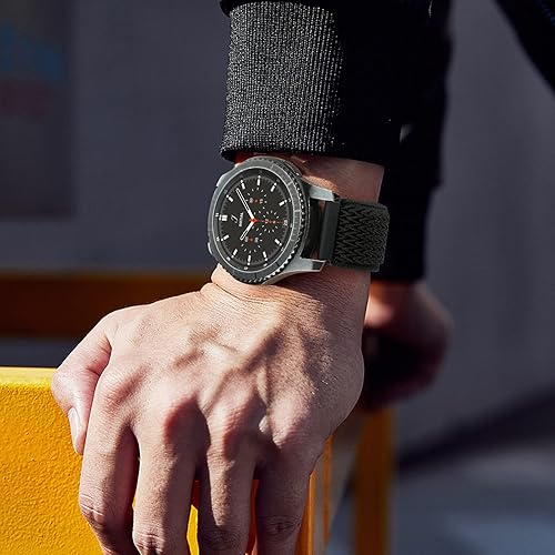 Miniatura 6 de Correas de 0.866in compatibles con Samsung Galaxy Watch 3 de 1.772in, Galaxy Watch de 1.65 pulgadas, Gear S3 Frontier, correa elástica ajustable de