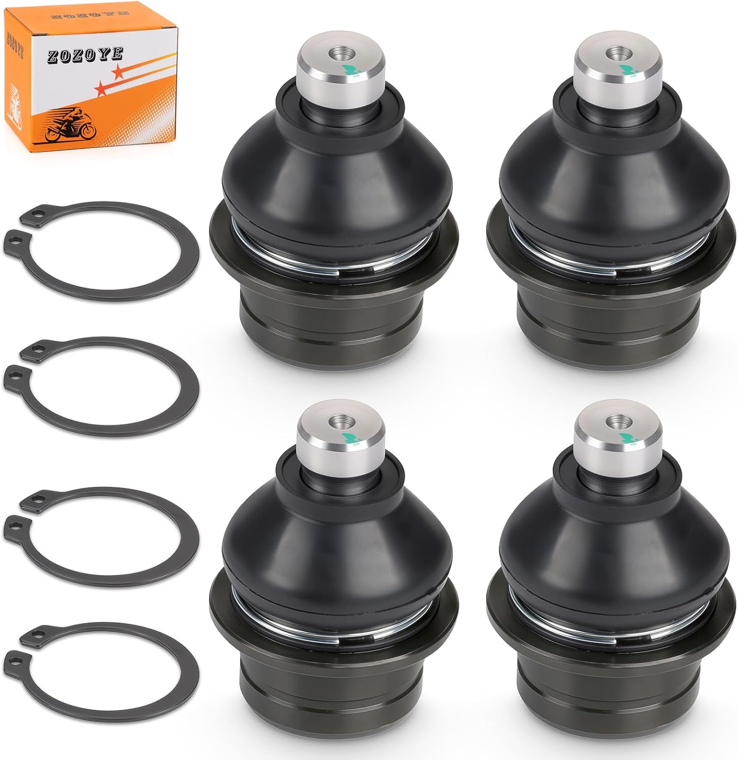 4Pcs Front Upper and Lower A-Arm Ball Joint for Suzuki KingQuad 400 LT-A400 LT-F400 Eiger 400 500 Vinson 500 LT-A500F 2002-2024 51210-38F00