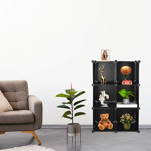 Miniatura 17 de TUMUCUTE - Organizador de armario, organizadores y almacenaje con 12 cubos, estantería de rejilla metálica, organizadores de juguetes y contenedores