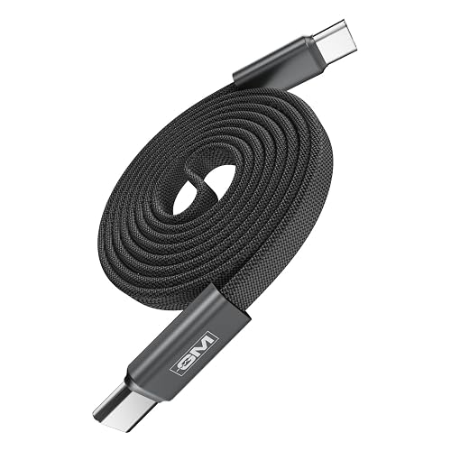 GM G+ Air Magnetic 100W Type-C-C Fast Charging Cable|Ultra-Slim 4.5mm Flat Design|Magnetic Auto-Wrap| 20,000 bend cycles tested|480Mbps Data Speed| Compatible with Laptop, Tablet & Smartphone |120cm