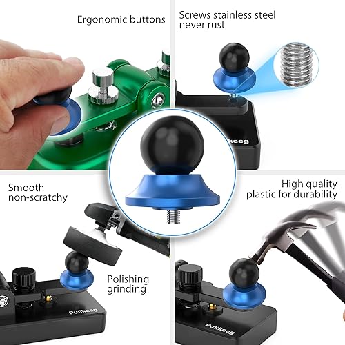 Vista 16 de Putikeeg Botones de llave recta negra Accesorios 06 Verde Negro