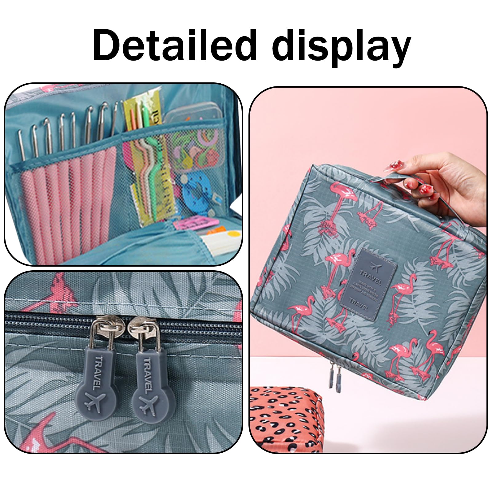 BDSHUNBF Uncinetto 66 Pcs Set per Principianti, Kit Uncinetto con Filo e Accessorio