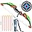 TEMI Kids Bow and Arrow Set - LED Light Up Archery Toy Set with 10 Suction Cup Arrows, Target & Quiver, Indoor and Outdoor Toys for Children Boys Girls