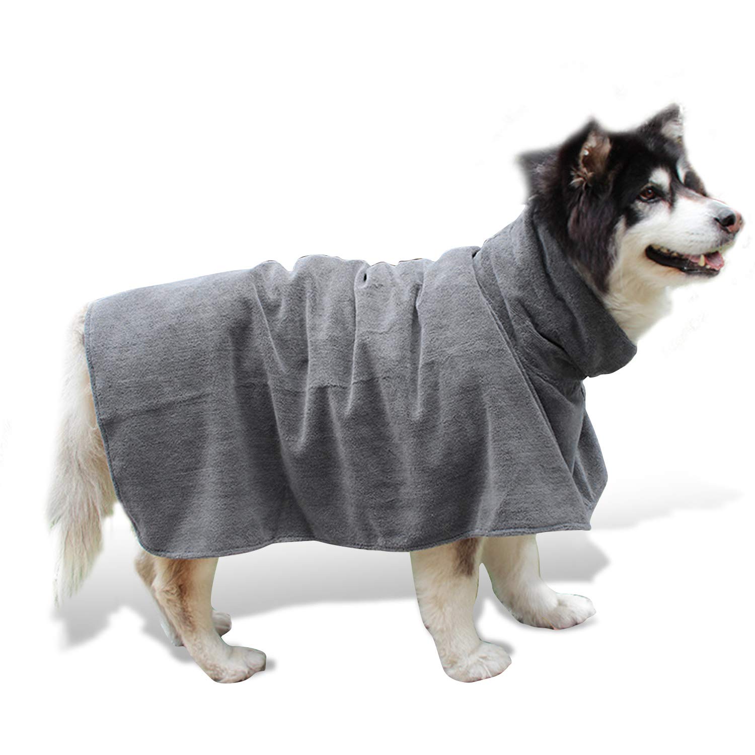 PETCUTE Hundebademantel Handtuch Microfaser Hunde Bademantel Hunde groß kleine Hundetrockentuch schnelles trocknendes