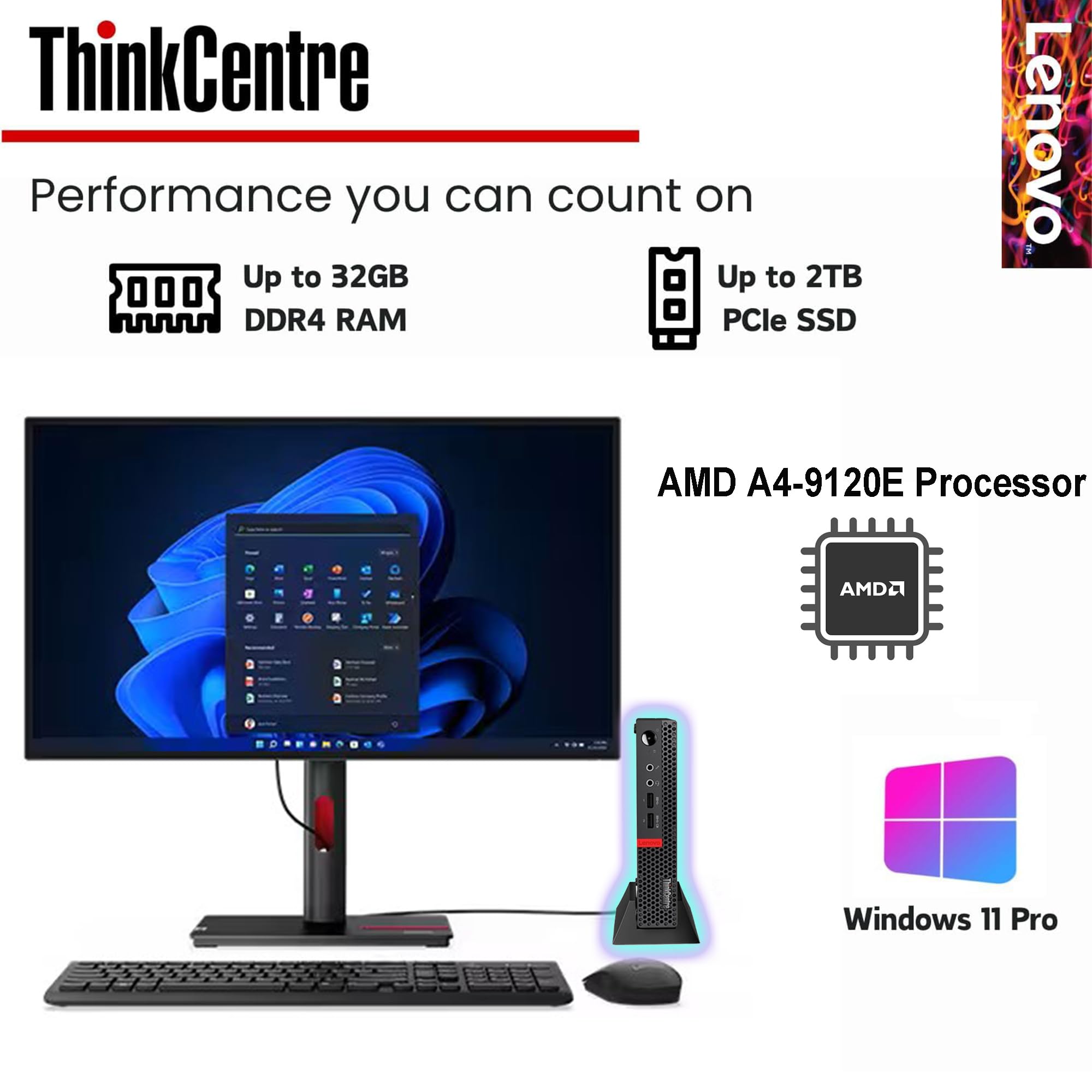 デル M.2 SSD＋2.0TB Win11 Pro i5 16GB WiFi Amazon.com: Lenovo ThinkCentre Mini Business Desktop, AMD