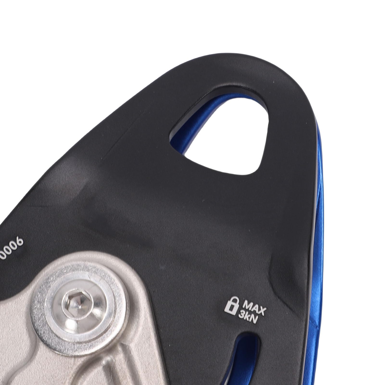 Aramox Seilrolle für Höhenarbeiten, 7075-Aluminiumrolle, 6 KN Selbstsicherndes Einweg-Design, Passend für 10 Bis 12 Mm Seil, für Notfall- und Rigging-Benutzer bei Arbeiten in der Luft