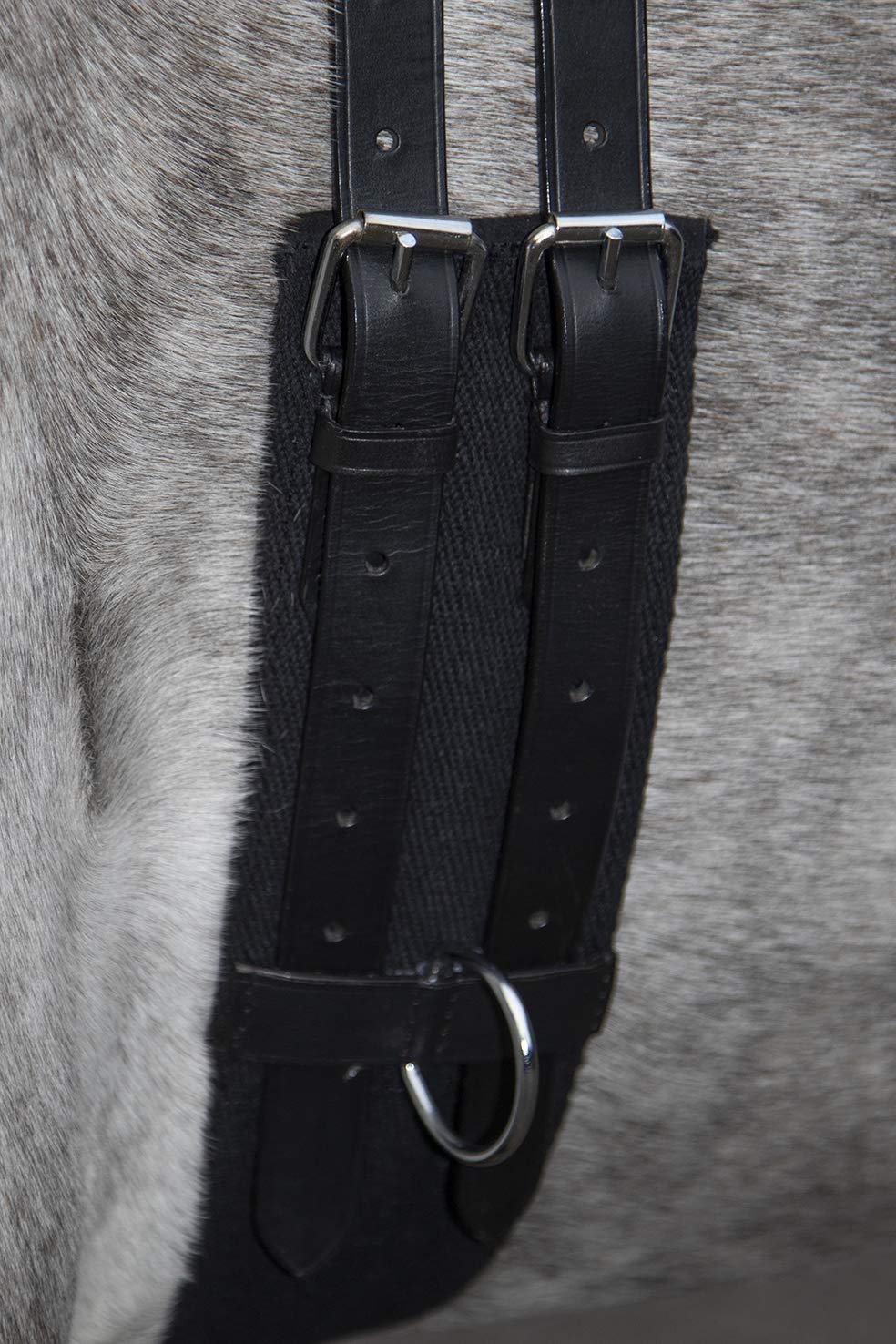 HKM Canvas Cinchuelo con mango Negro Pony