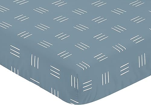 Miniatura 3 de Sweet Jojo Designs Pumpkin Boho Mudcloth - Sábana bajera ajustable para cuna para bebé o niño, cuarto de bebé, color naranja y blanco, bohemio,