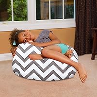 Vista 338 de Posh Creations - Puff para niños, adolescentes y adultos, incluye funda extraíble y lavable a máquina, tamaño grande de 38 pulgadas, lona con diseño