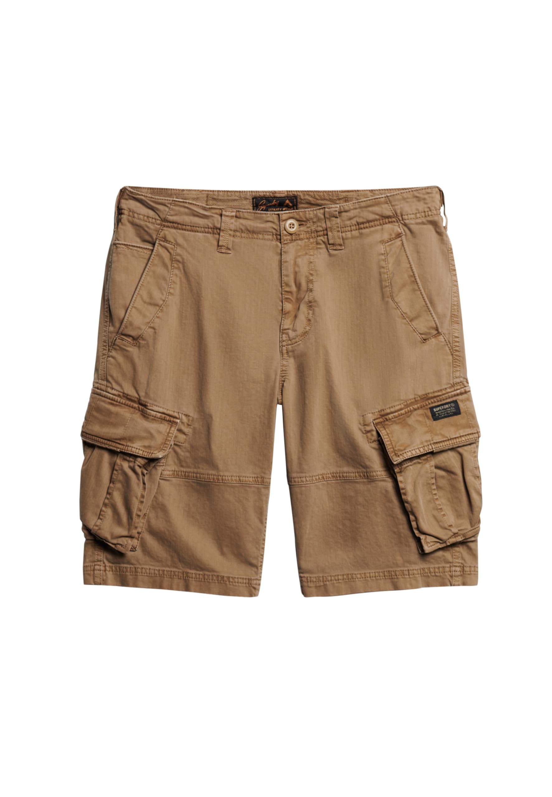 Superdry Mens Cargo Shorts Tan Khaki 36