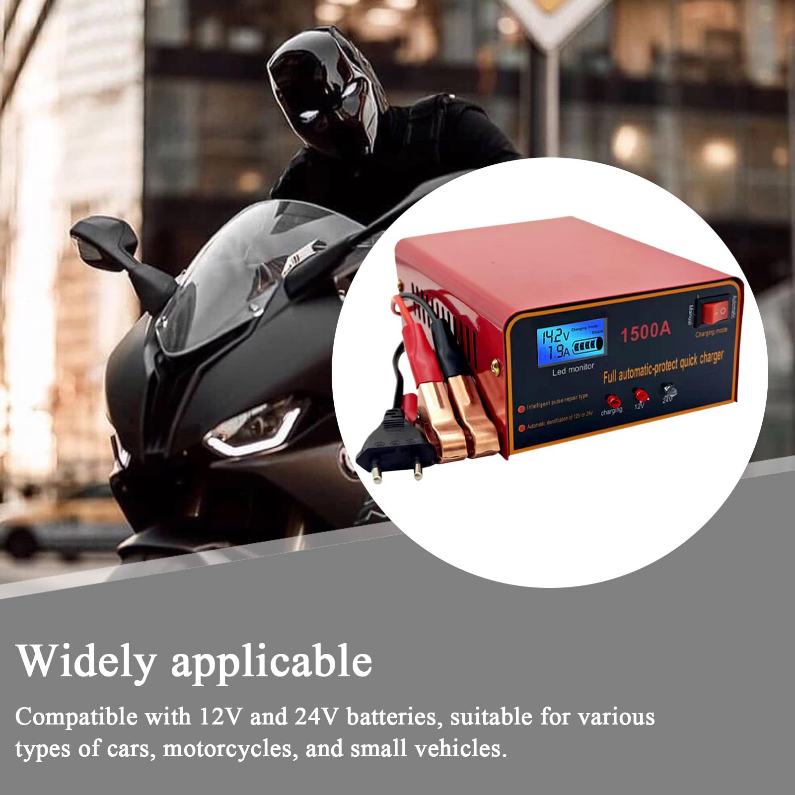 Cargador De Batería Para Automóviles Compresor, Carga Rápida,
