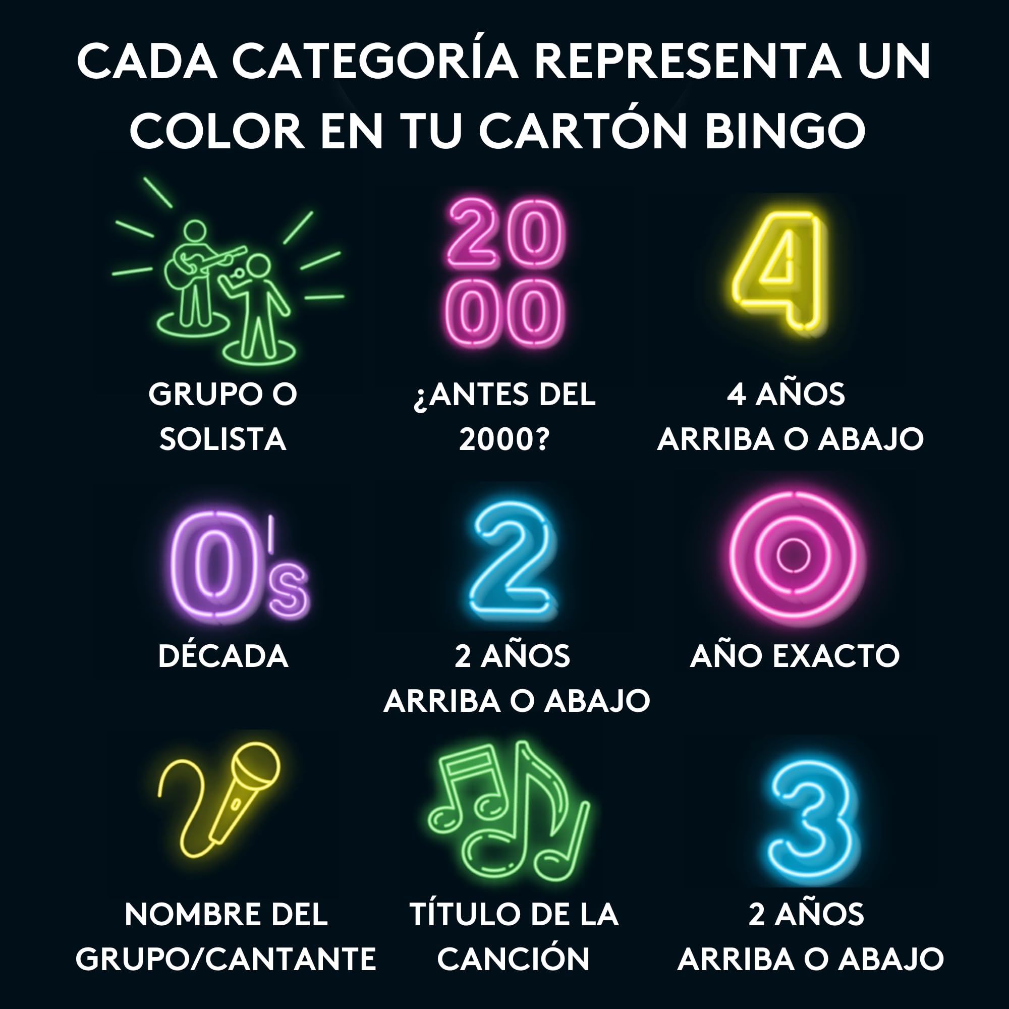 Hitster Bingo Music - Juegos de Mesa para Adultos, Juego Bingo Musical, Juego de Fiesta, de 2 a 10 Jugadores, diversión con Amigos y Familia, Español (ES)