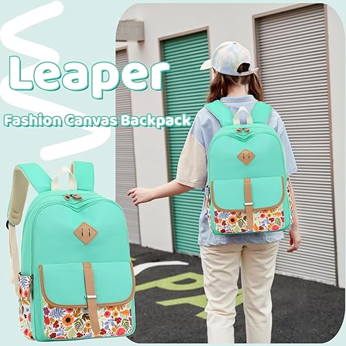 Miniatura 3 de Leaper - mochila escolar para niñas, mochila informal, bolsa de viaje con bolsillos laterales