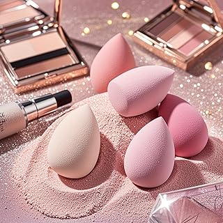 Juego de esponjas de maquillaje, 7 piezas, me...