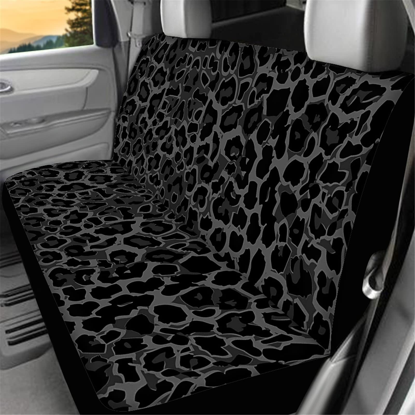 Housses De Siège Auto Léopard - Lot De 2, Microfibre Polyester, Universel Berline/SUV, Facile à Installer - 5