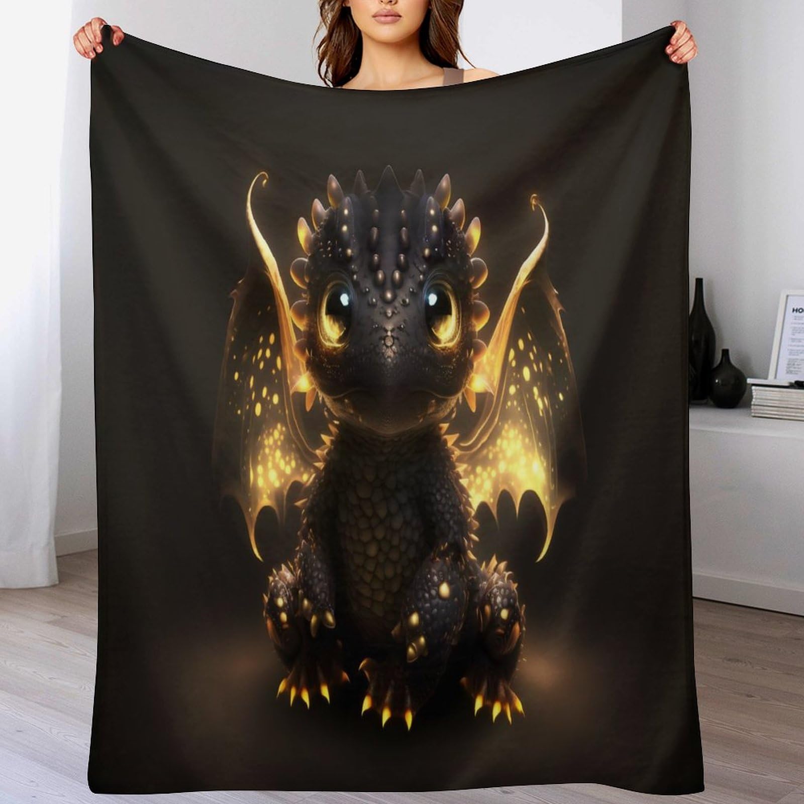 Couverture polaire dinosaure lavable en machine flanelle isolante