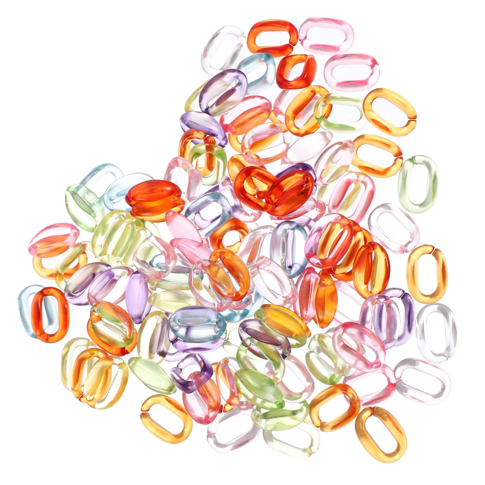 Connecteurs colorés et détachables en anneaux de liaison acrylique x800