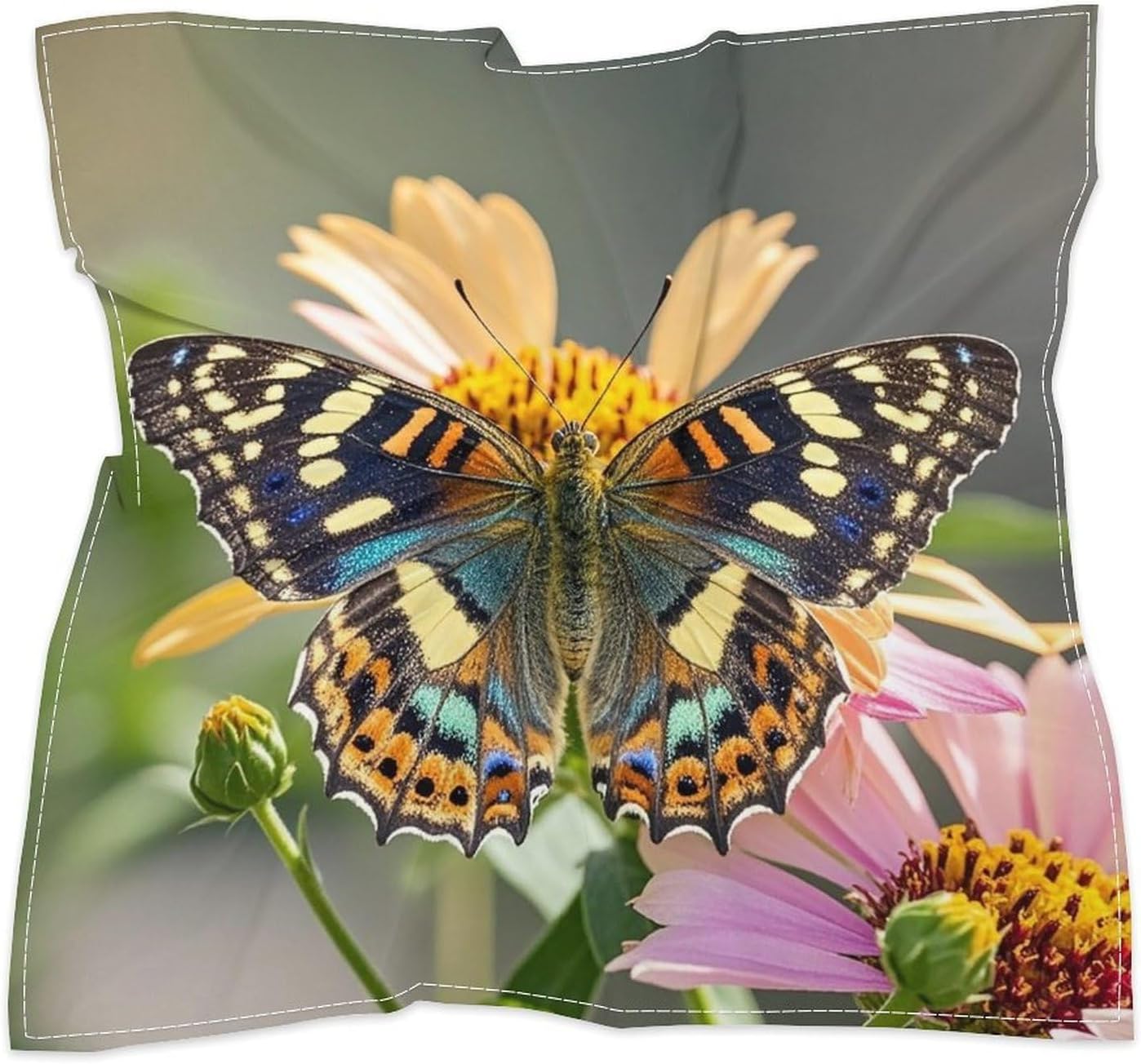 Butterfly Fashion Bandanas for Women, Square Scarf