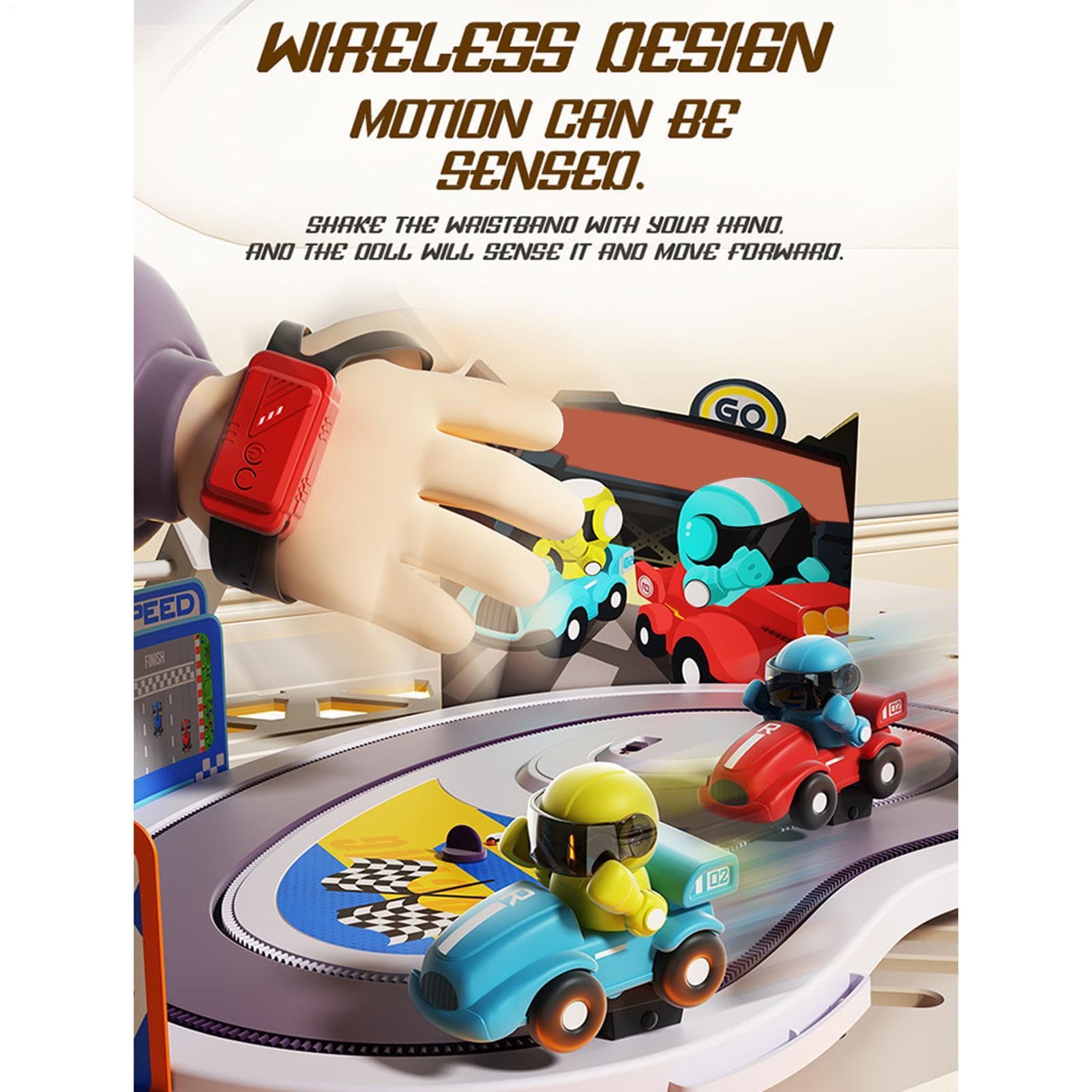 Juego De Mesa De Carreras con Sensor De Movimiento Inalámbrico Pista | Juguete Movimiento Pista Para Niños Adultos Familia Escuela Aula Vacaciones Cumpleaños