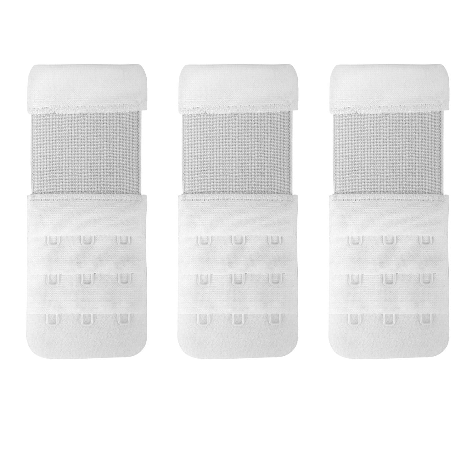 Bra Hook Extender for Women | Adjustable Elastic Strap Extension | 2 Hook & 3 Hook Combo | Comfortable Bra Band Extension (Pack of 3) FASHION-image-20