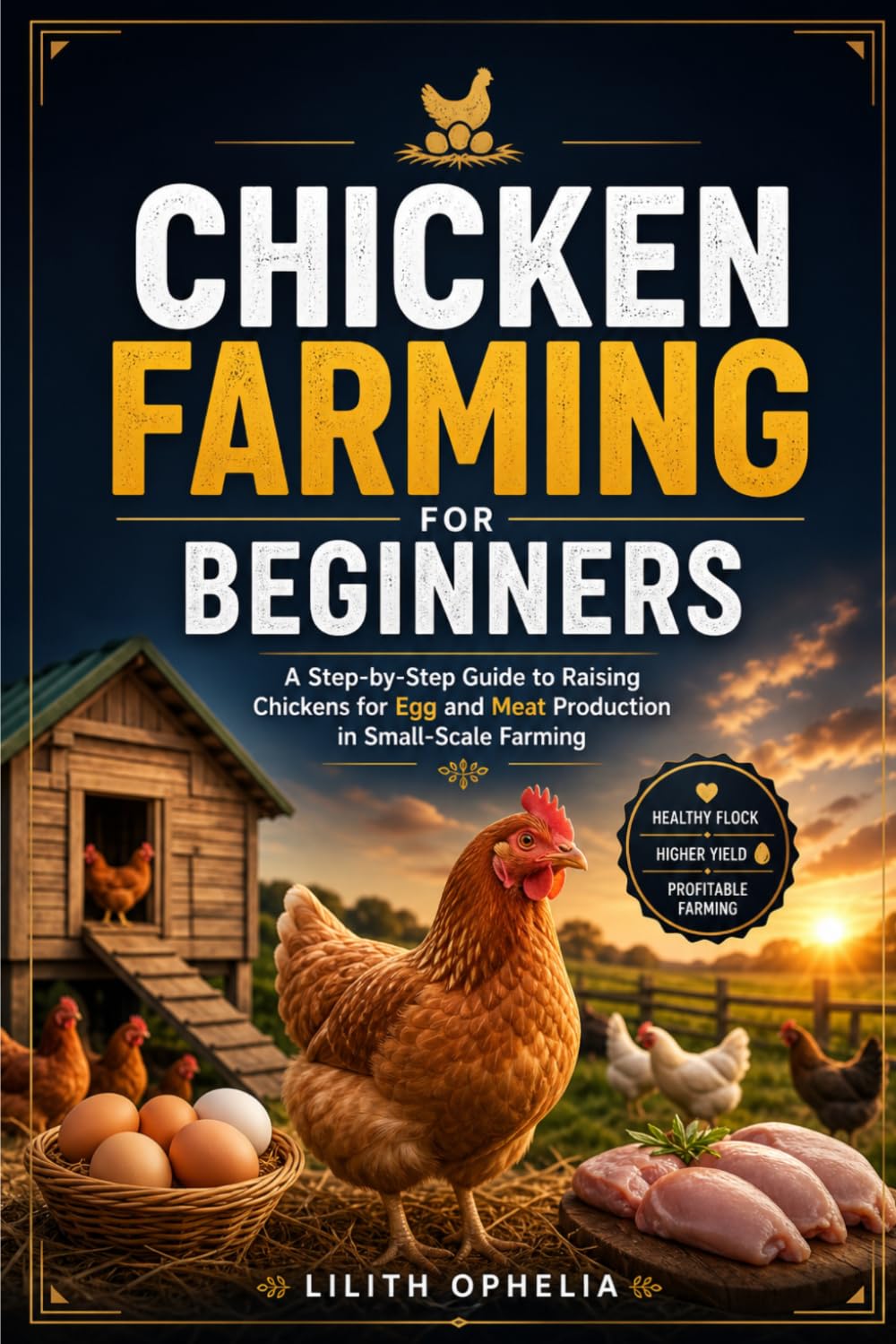 Chicken Farming For Beginners: A Step-by-Step Guide to Raising Chickens for Egg and Meat Production in Small-Scale Farming