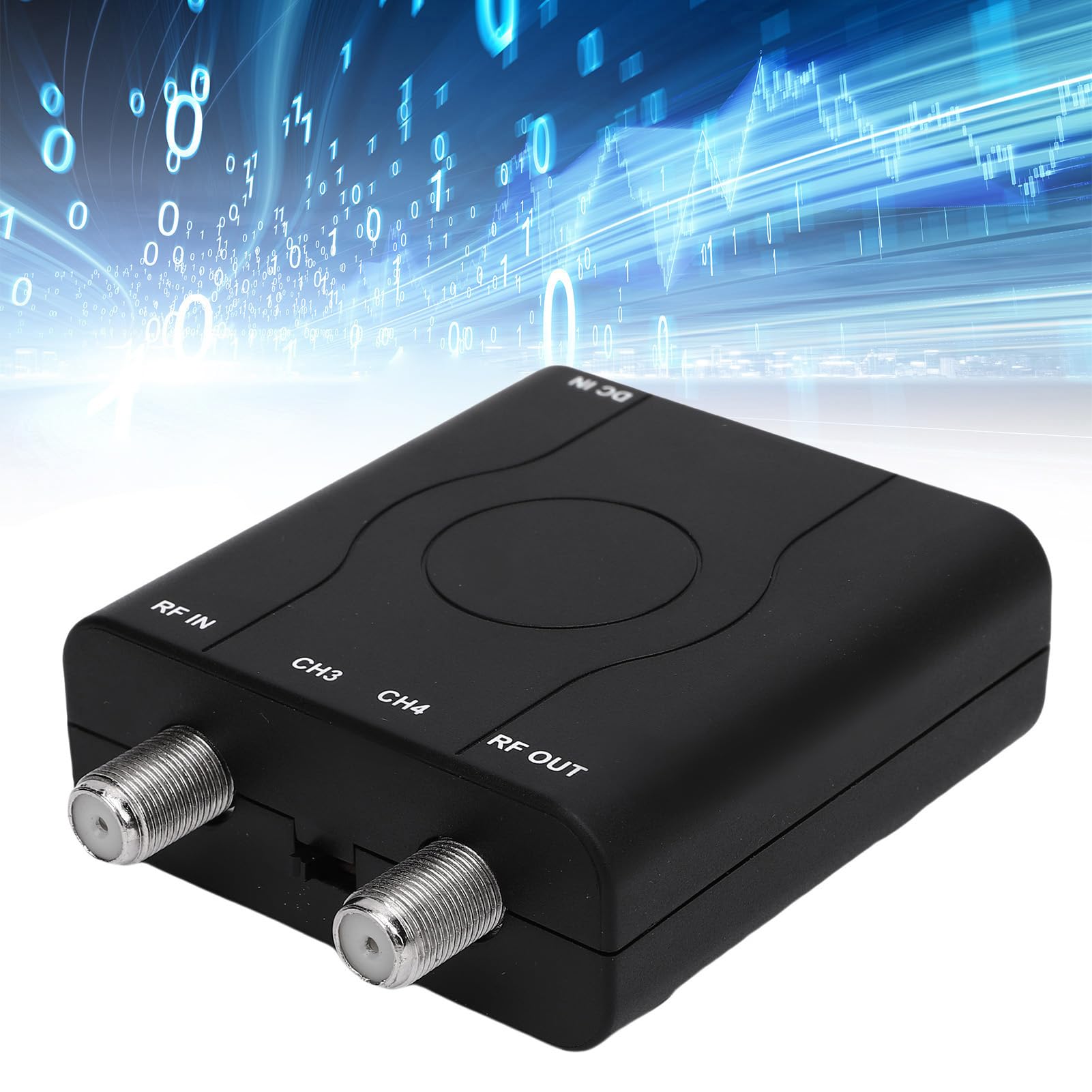 Vikye HDM61 HDMI-zu-RF-Modulator, VHF-HDMI-zu-RF-Konverter-Adapter für TV-NTSC-Format-Ausgang, 1080P PLL-Steuerung für Heim-TV-Spielekonsole
