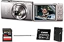 Canon PowerShot ELPH 360 HS Digital Camera (Silver) | 20.2MP CMOS Sensor, 12x Optical Zoom & Built-in Wi-Fi | Compact Point-and-Shoot for Travel, Family & Everyday Photography (1078C001) + 64GB Card