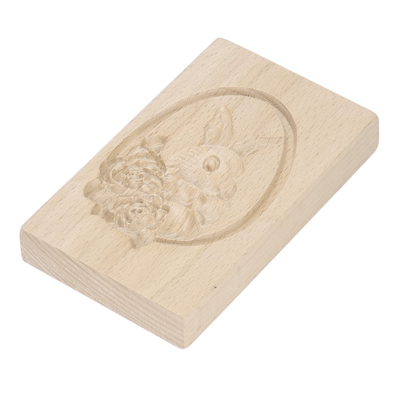 Keksausstecher, Keksformen aus Holz, Kekse, Keksstempel, Holzplätzchen, leicht zu lösen, wiederverwendbar, waschbar, geschnitzter Keks-Pressstempel for die Küche Hause
