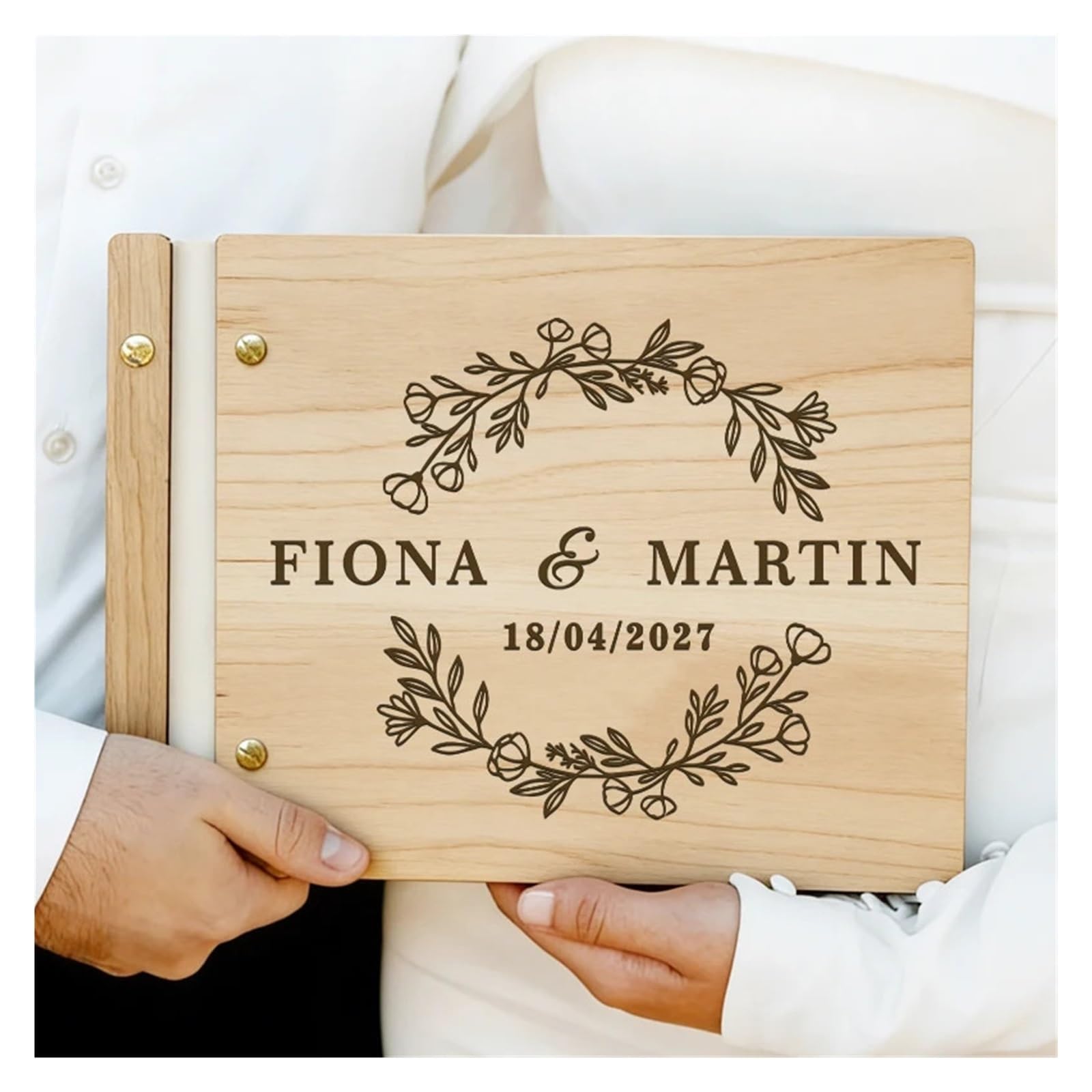 Libro Firmas Boda Libro de visitas álbum Fotos Boda Madera