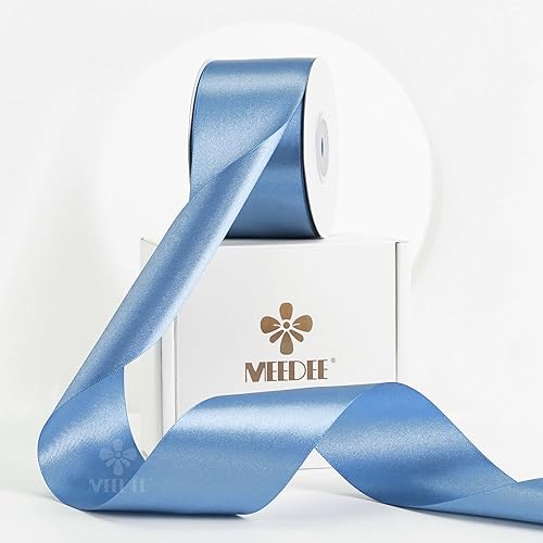 Vista 497 de MEEDEE Orange Satin Ribbon - 1.5 inch Double Faced Satin Ribbon, 50 Yards - Neon Tangerine - For Christmas, Thanksgiving, Halloween, Weddings