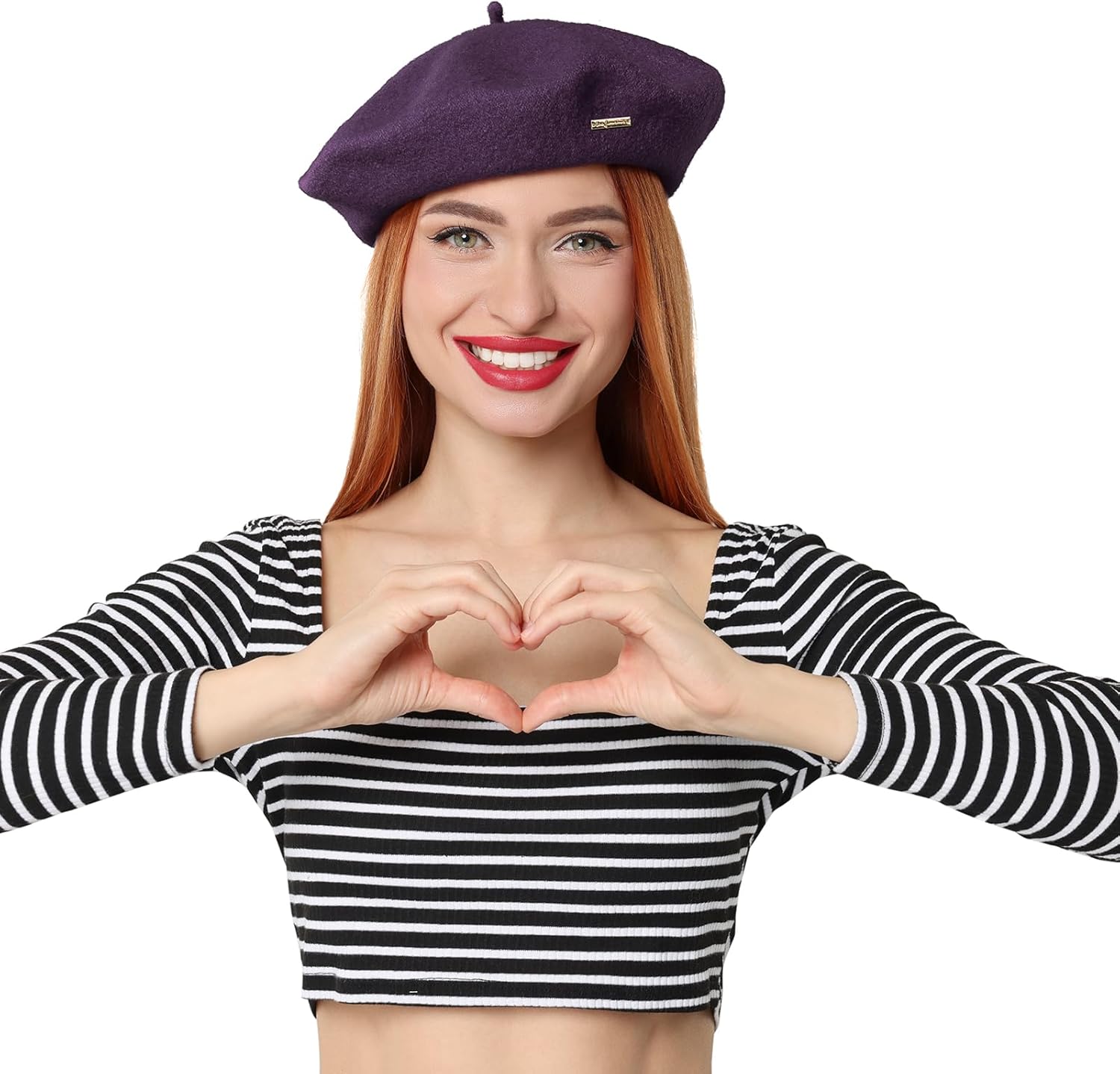 Classic Wool Berets for Women,Stylish French Beret Hats for Women Girls Lady Painters Hat - Image 2