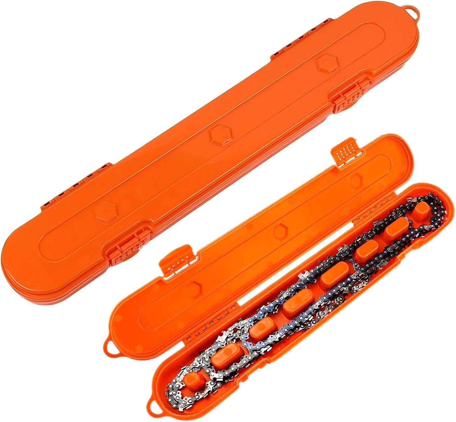 Estuche de almacenamiento para cadena de motosierra, organizador protector para ahorrar espacio