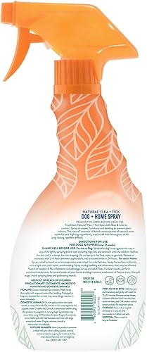 Miniatura 2 de TropiClean Spray natural para pulgas y garrapatas de máxima fuerza para perros, 16 onzas