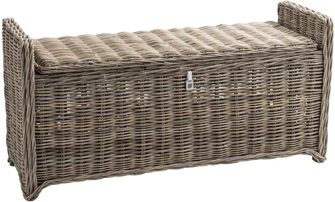 Key Largo Rattan Hallway Storage Bench